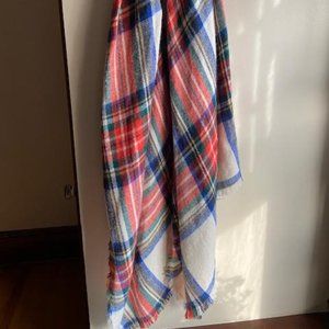 Oversized patterned scarf